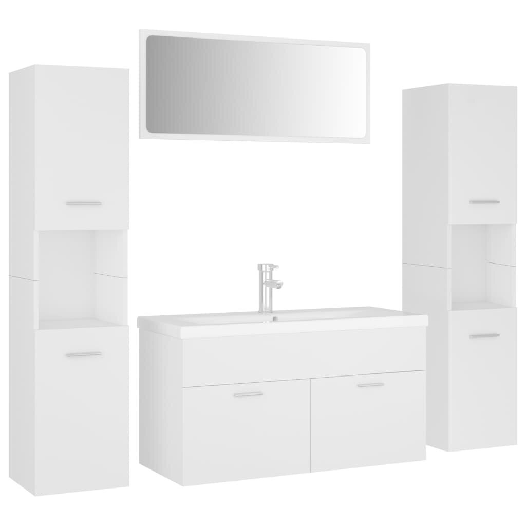 Vonios kambario baldų komplektas, baltas kaina ir informacija | Vonios komplektai | pigu.lt