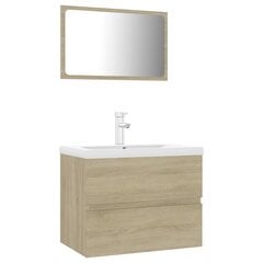 Комплект мебели для ванной, цвет дуба цена и информация | Комплекты в ванную | pigu.lt