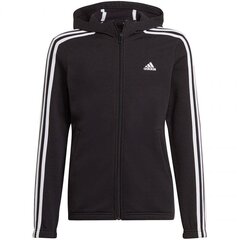 Спортивный джемпер для детей Adidas Essentials 3S Flecee Full Zip GS2195, черный цена и информация | Свитеры, жилетки, пиджаки для мальчиков | pigu.lt