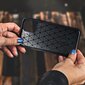 Dėklas telefonui Forcell Carbon, skirtas Samsung Galaxy A12, juodas kaina ir informacija | Telefono dėklai | pigu.lt