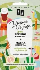 Veido kaukė-šveitiklis Aa Voyage Voyage, 2x5ml kaina ir informacija | Veido kaukės, paakių kaukės | pigu.lt