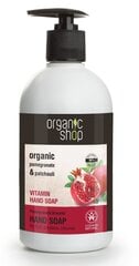 Жидкое мыло с витаминами Organic Shop, 500 мл цена и информация | Мыло | pigu.lt