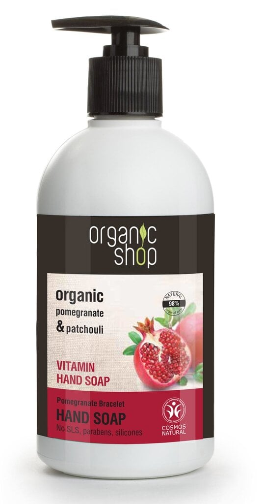 Skystas muilas su vitaminais Organic Shop 500 ml kaina ir informacija | Muilai | pigu.lt