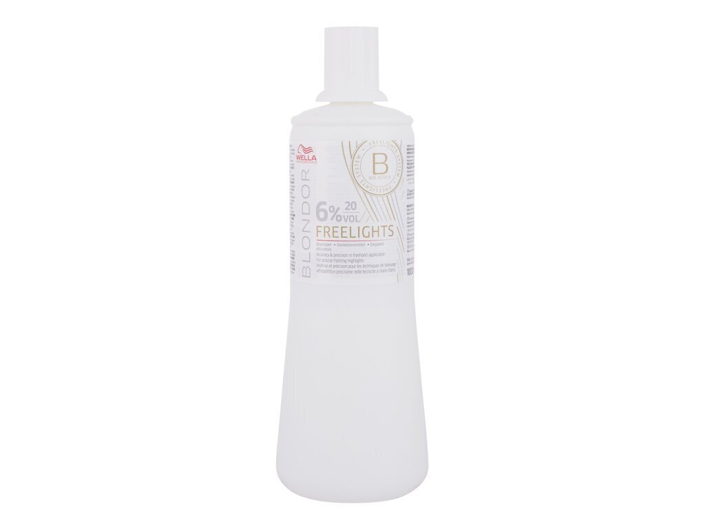 Oksidantas Wella Blondor Freelights 6% Developer Hair Color 1000 ml цена и информация | Plaukų dažai | pigu.lt