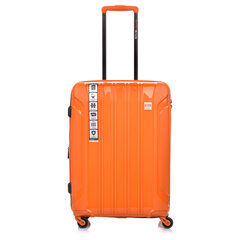 Didelis lagaminas SwissBags Tourist, L, oranžinis kaina ir informacija | Lagaminai, kelioniniai krepšiai | pigu.lt