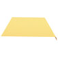 Pakaitinis audinys markizei, geltonos/baltos spalvos, 6x3,5m kaina ir informacija | Skėčiai, markizės, stovai | pigu.lt