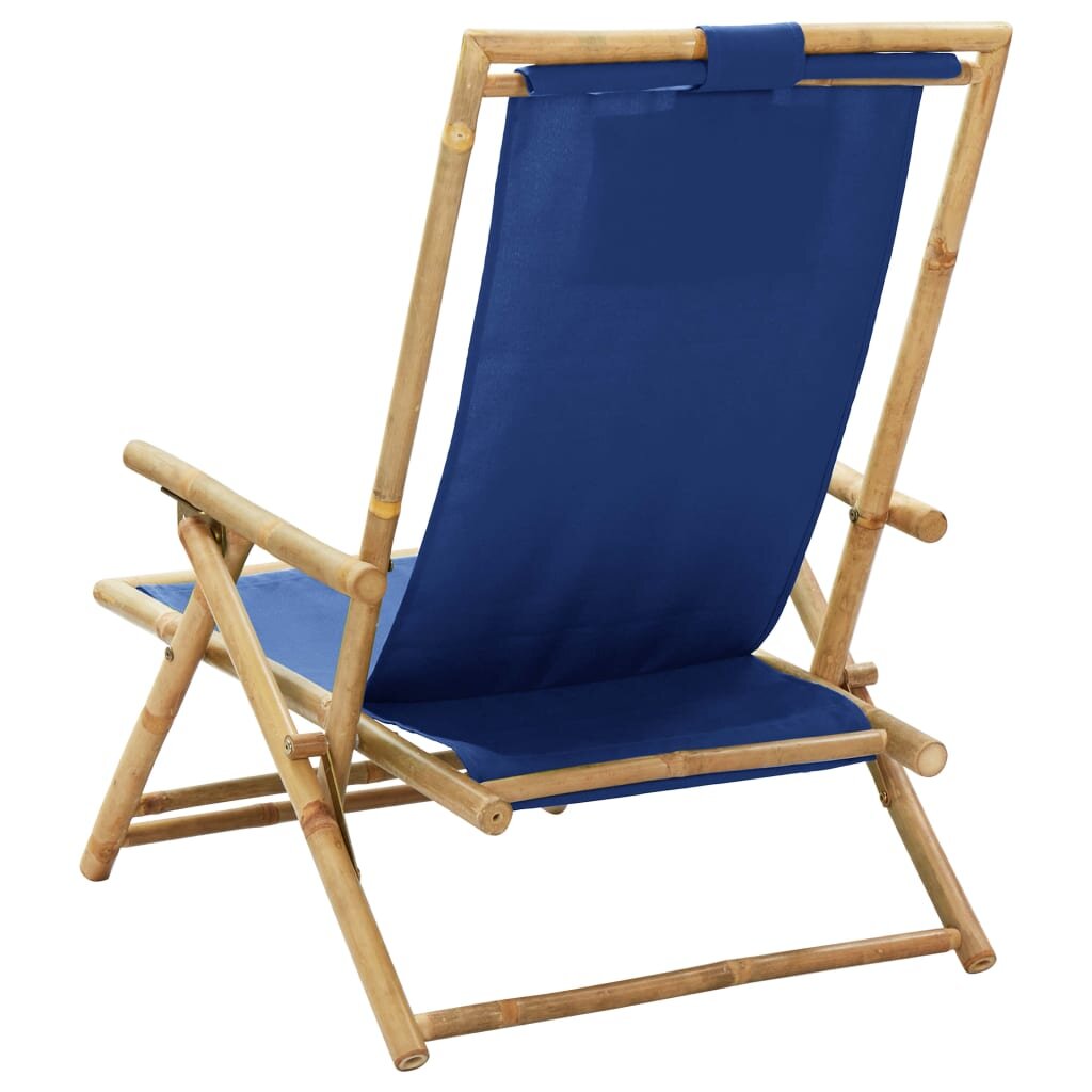 Atlošiama poilsio kėdė, mėlyna kaina ir informacija | Lauko kėdės, foteliai, pufai | pigu.lt