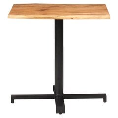 Bistro staliukas, 80x80x75 cm, rudas kaina ir informacija | Virtuvės ir valgomojo stalai, staliukai | pigu.lt