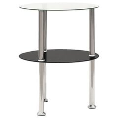 Šoninis staliukas, 38 cm, juodas kaina ir informacija | Kavos staliukai | pigu.lt