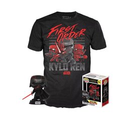 Фигурка и футболка Star Wars Episode IX POP! & Tee Box Kylo Ren (Supreme Leader) Exclusive цена и информация | Игрушки для мальчиков | pigu.lt