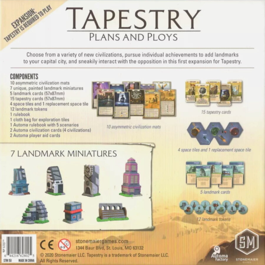 Игровое расширение Tapestry: Plans & Ploys цена | pigu.lt