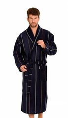 Мужской халат De Lafense 803 granatowy grecky цена и информация | Мужские халаты, пижамы | pigu.lt