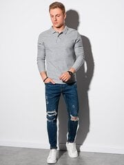 рубашка с длинными рукавами L132 - серый меланж цена и информация | Мужские футболки | pigu.lt