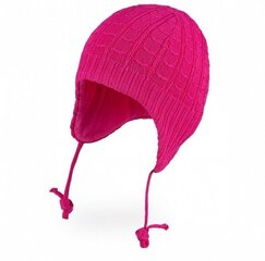 TuTu dvigubos medvilnės kepurė pavasariui, rožinė kaina ir informacija | Kepurės, pirštinės, kaklaskarės kūdikiams | pigu.lt
