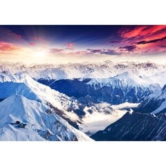 Fototapetai - Pasitinkant saulę kalnuose kaina ir informacija | Fototapetai | pigu.lt