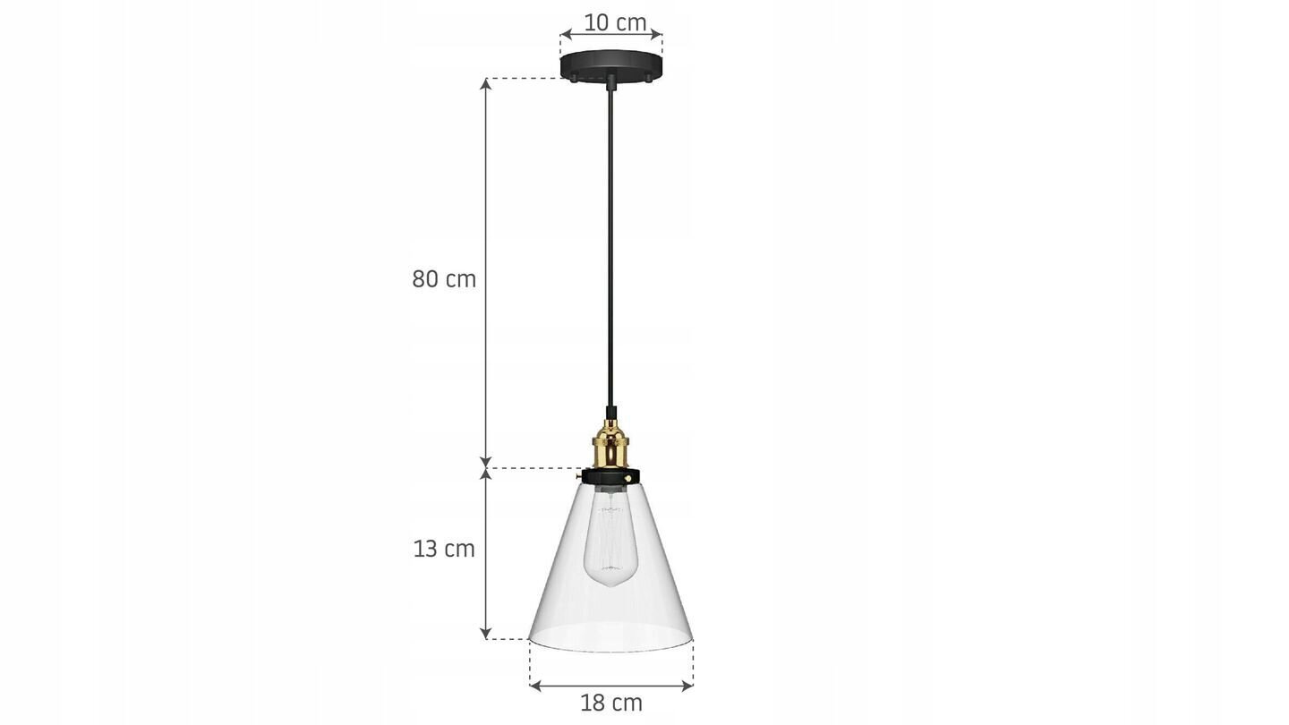 Pakabinamas šviestuvas Verto A, Transparent kaina ir informacija | Pakabinami šviestuvai | pigu.lt