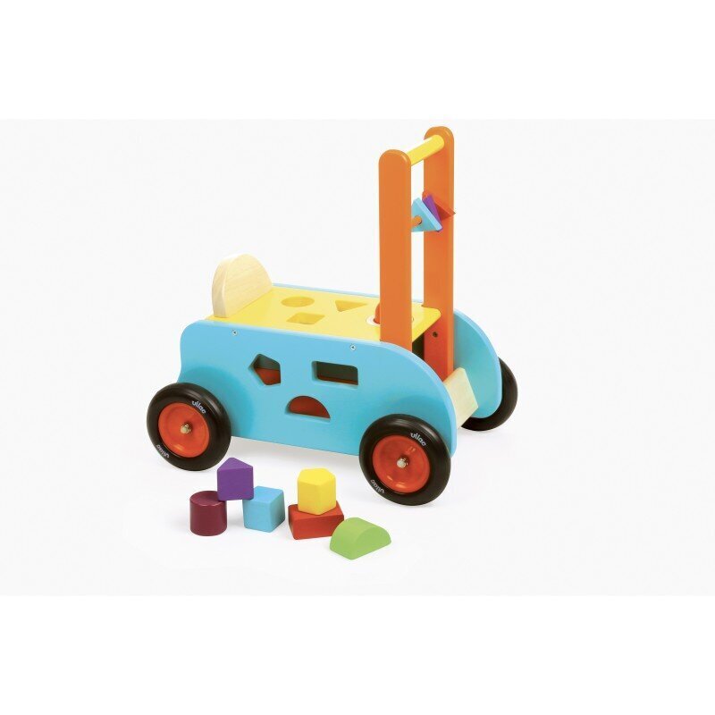 Medinė paspiriama mašina - stumdukas Vilac, 2 m.+ kaina ir informacija | Žaislai kūdikiams | pigu.lt