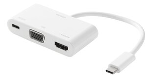Adapteris Deltaco USBC-HDMI20, USB-C/HDMI/VGA kaina ir informacija | Adapteriai, USB šakotuvai | pigu.lt