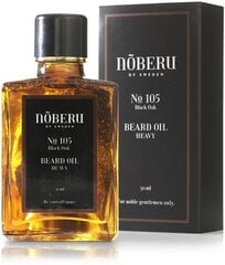 Питательное масло для бороды Noberu No 105 Beard Oil Heavy Black Oak, 30 мл цена и информация | Косметика и средства для бритья | pigu.lt