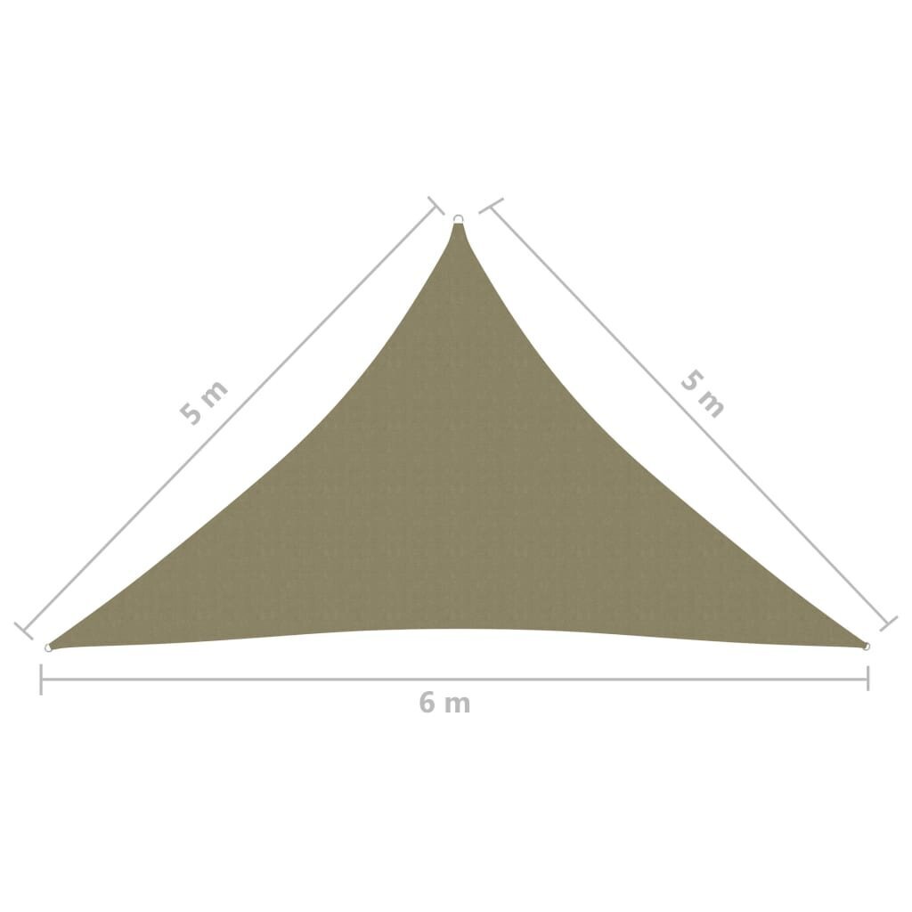 Uždanga nuo saulės, 5x5x6 m, ruda kaina ir informacija | Skėčiai, markizės, stovai | pigu.lt