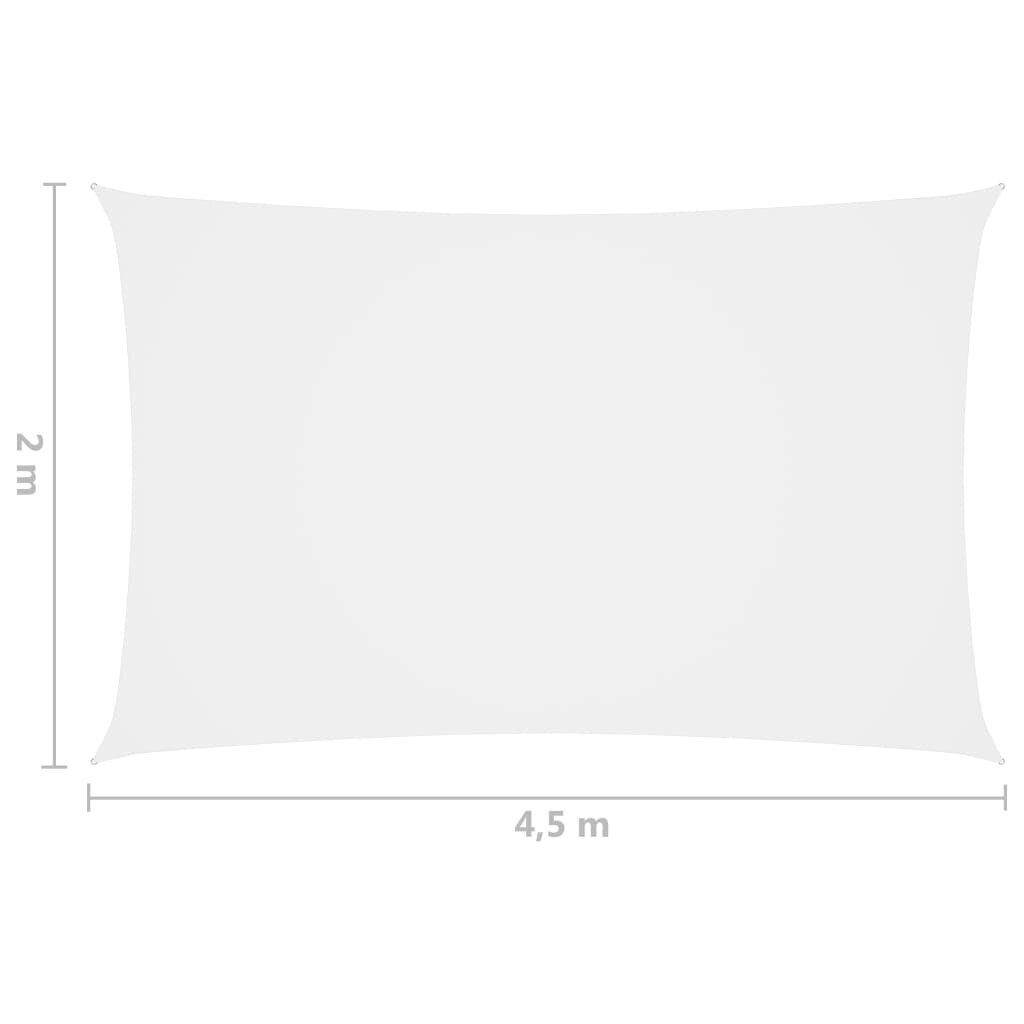 Uždanga nuo saulės, 2x4,5 m, balta kaina ir informacija | Skėčiai, markizės, stovai | pigu.lt