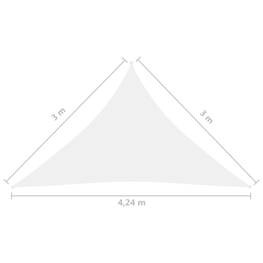 Uždanga nuo saulės, 3x3x4,24 m, balta kaina ir informacija | Skėčiai, markizės, stovai | pigu.lt