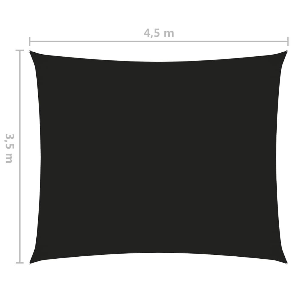 Uždanga nuo saulės, 3,5x4,5 m, juoda цена и информация | Skėčiai, markizės, stovai | pigu.lt