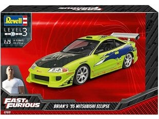 Konstruktorius Revell - Fast & Furious Brian´s 1995 Mitsubishi Eclipse, 1/25, 07691 kaina ir informacija | Konstruktoriai ir kaladėlės | pigu.lt