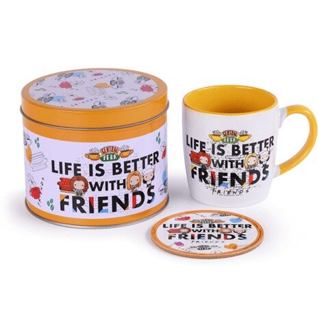 FRIENDS "Life is better" puodelio rinkinys kaina ir informacija | Žaidėjų atributika | pigu.lt