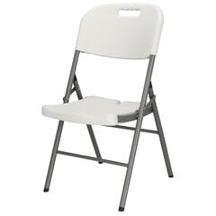 Sulankstoma kėdė Springos GF0054, balta kaina ir informacija | Lauko kėdės, foteliai, pufai | pigu.lt