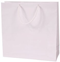 Dovanų maišelis, 24x24x9 cm, baltas kaina ir informacija | Dovanų pakavimo priemonės | pigu.lt