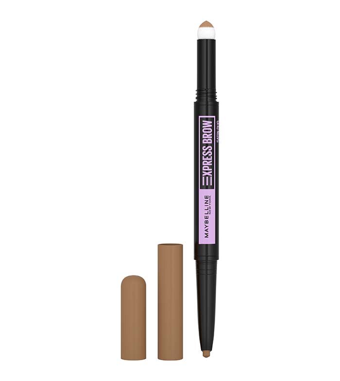 Antakių pieštukas Maybelline New York Express Brow Satine Duo, Dark Blond 01 цена и информация | Antakių dažai, pieštukai | pigu.lt