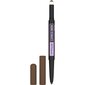 Antakių pieštukas Maybelline New York Express Brow Satine Duo, Brunette 025 kaina ir informacija | Antakių dažai, pieštukai | pigu.lt