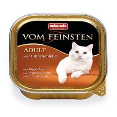 Консервы для кошек VOM FEINSTEN Classic с куриной печенью 0,1 кг цена и информация | Консервы для кошек | pigu.lt