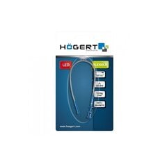 Hogert lankstus magnetas su griebtuvu + led 620mm, HT4R510 kaina ir informacija | Mechaniniai įrankiai | pigu.lt