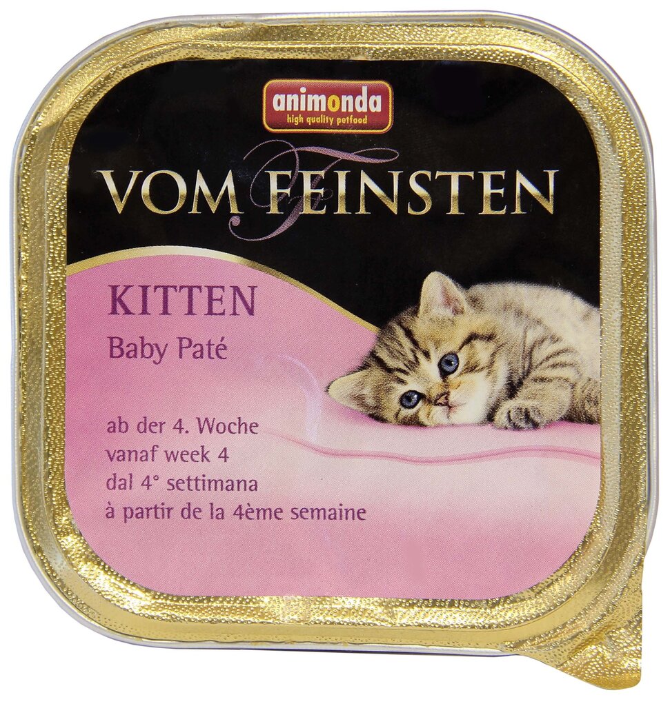Vom Feinsten Kitten mažiems kačiukams, 100 g kaina ir informacija | Konservai katėms | pigu.lt