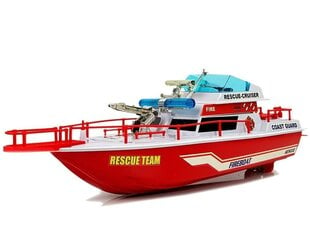 Baterijomis varomas gelbėtojų laivas, raudonas, 6 m.+ kaina ir informacija | Žaislai berniukams | pigu.lt