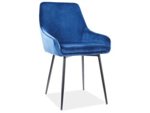 4-ių kėdžių komplektas Signal Meble Albi, tamsiai mėlynas kaina ir informacija | Virtuvės ir valgomojo kėdės | pigu.lt