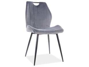 4-ių kėdžių komplektas Signal Meble Arco, pilkas kaina ir informacija | Virtuvės ir valgomojo kėdės | pigu.lt