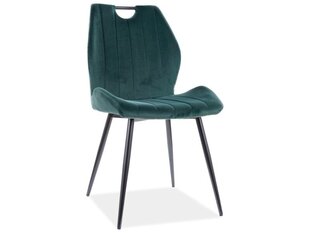 4-ių kėdžių komplektas Signal Meble Arco, žalias kaina ir informacija | Virtuvės ir valgomojo kėdės | pigu.lt