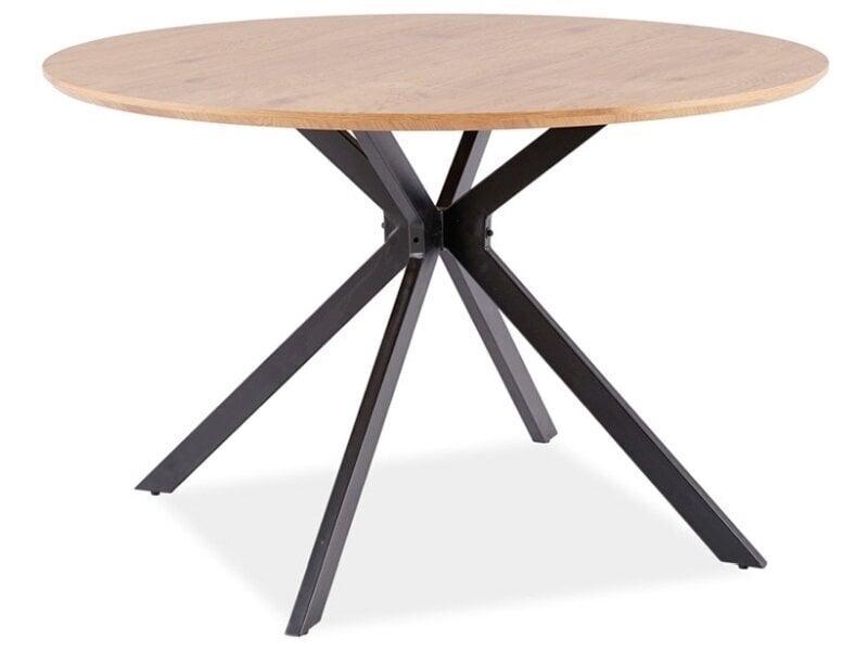 Stalas Signal Meble Aster 120 cm, rudas kaina ir informacija | Virtuvės ir valgomojo stalai, staliukai | pigu.lt