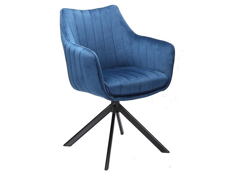 2-jų kėdžių komplektas Signal Meble Azalia, mėlynas kaina ir informacija | Virtuvės ir valgomojo kėdės | pigu.lt