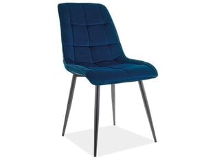 Набор из 4 стульев Signal Meble Chic, темно-синий цена и информация | Стулья для кухни и столовой | pigu.lt