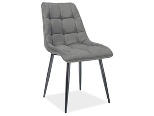 4-ių kėdžių komplektas Signal Meble Chic, tamsiai pilkas kaina ir informacija | Virtuvės ir valgomojo kėdės | pigu.lt