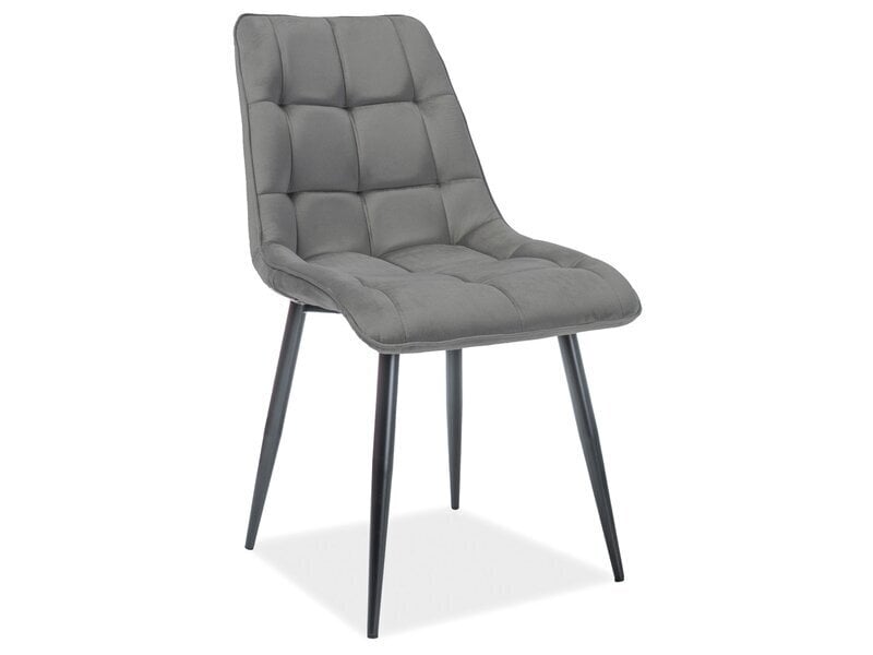 4-ių kėdžių komplektas Signal Meble Chic, tamsiai pilkas цена и информация | Virtuvės ir valgomojo kėdės | pigu.lt