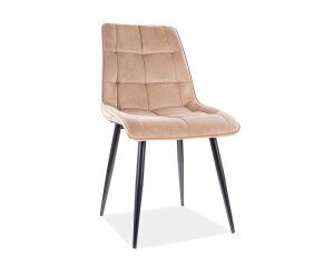 4-ių kėdžių komplektas Signal Meble Chic, smėlio spalvos цена и информация | Virtuvės ir valgomojo kėdės | pigu.lt