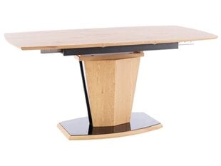 Išskleidžiamas stalas Signal Meble Houston, rudas kaina ir informacija | Virtuvės ir valgomojo stalai, staliukai | pigu.lt
