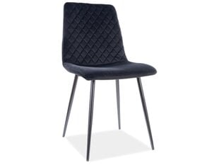 4-ių kėdžių komplektas Signal Meble Irys, juodas kaina ir informacija | Virtuvės ir valgomojo kėdės | pigu.lt