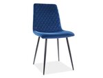 4-ių kėdžių komplektas Signal Meble Irys, mėlynas