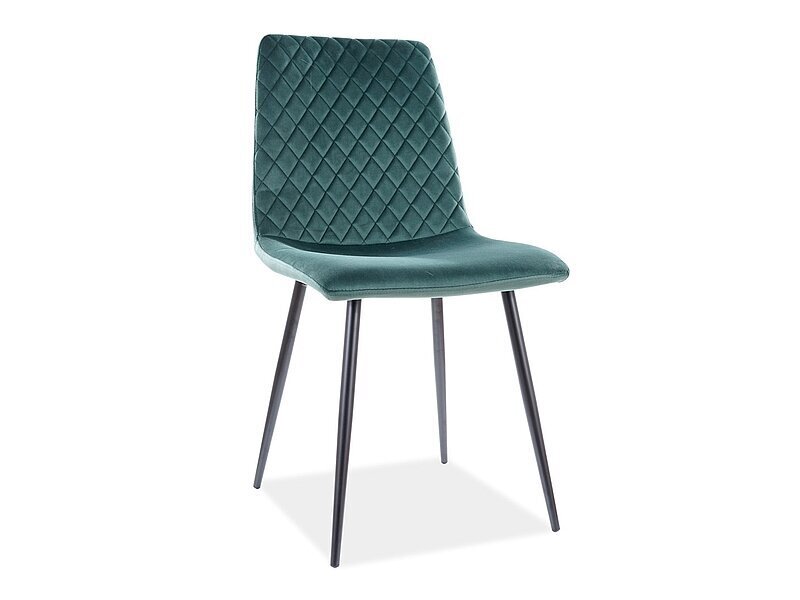4-ių kėdžių komplektas Signal Meble Irys, žalias kaina ir informacija | Virtuvės ir valgomojo kėdės | pigu.lt